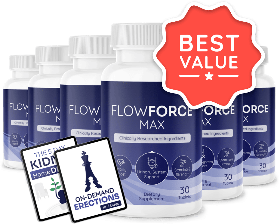 FlowForceMax 6 bottle package best value with free shipping